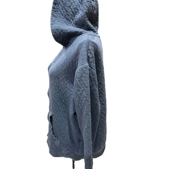 Great Northwest Women's Quilted Blue Hoodie Jacket Size L - Picture 6 of 10